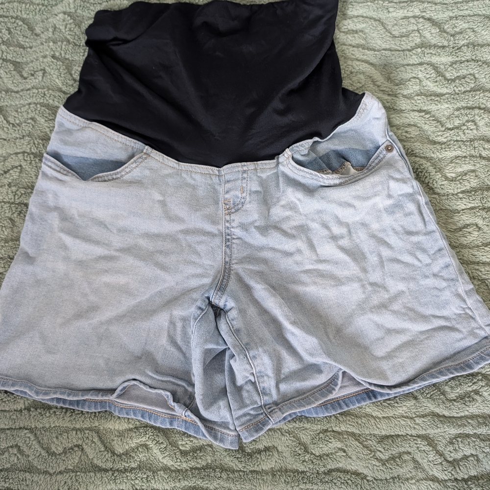 Women's Light Blue Denim Shorts